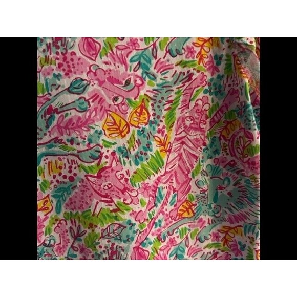 Ibkul Dress Womens Size Small V Neck Leo Print UPF 50+ Resort Vacation Golf New - Picture 6 of 11